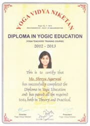 Diploma in Yogic Education