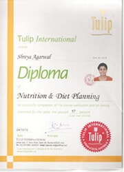 Nutrition & Diet Planning Diploma Certificate